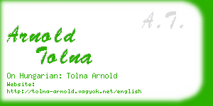 arnold tolna business card